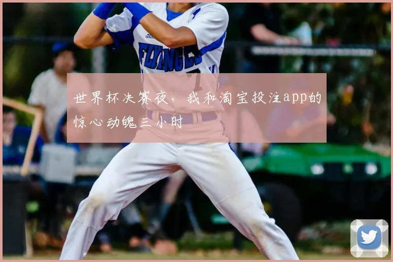 世界杯决赛夜,我和淘宝投注app的惊心动魄三小时